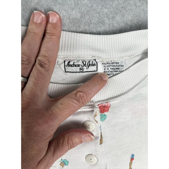 Vintage Andrew St. John Sweatshirt Exercise Jazzercize 1980’s 1990’s Medium Read - Picture 4 of 12